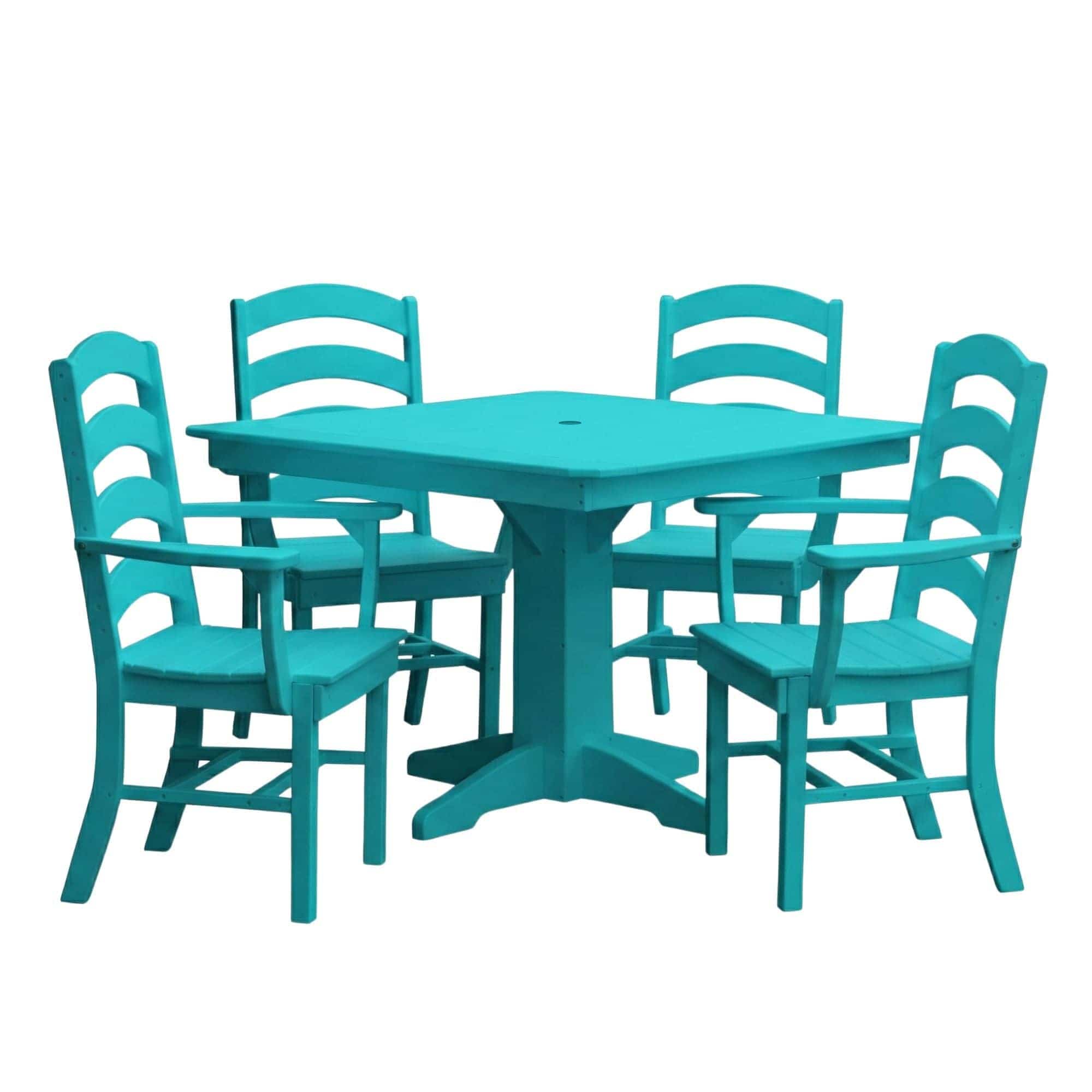 Keystone Amish Co. Josie 5-Piece Square Poly Outdoor Dining Set