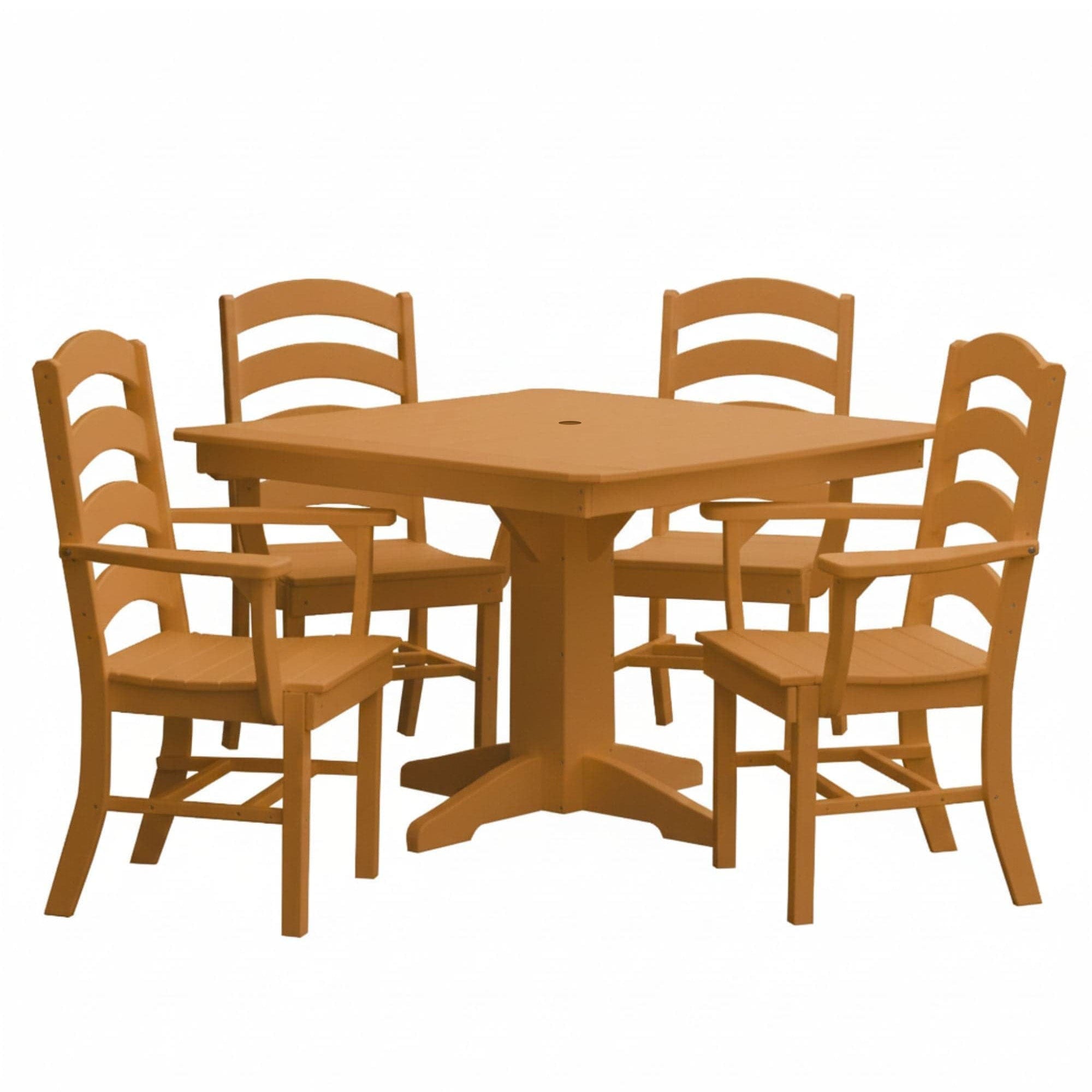 Keystone Amish Co. Josie 5-Piece Square Poly Outdoor Dining Set