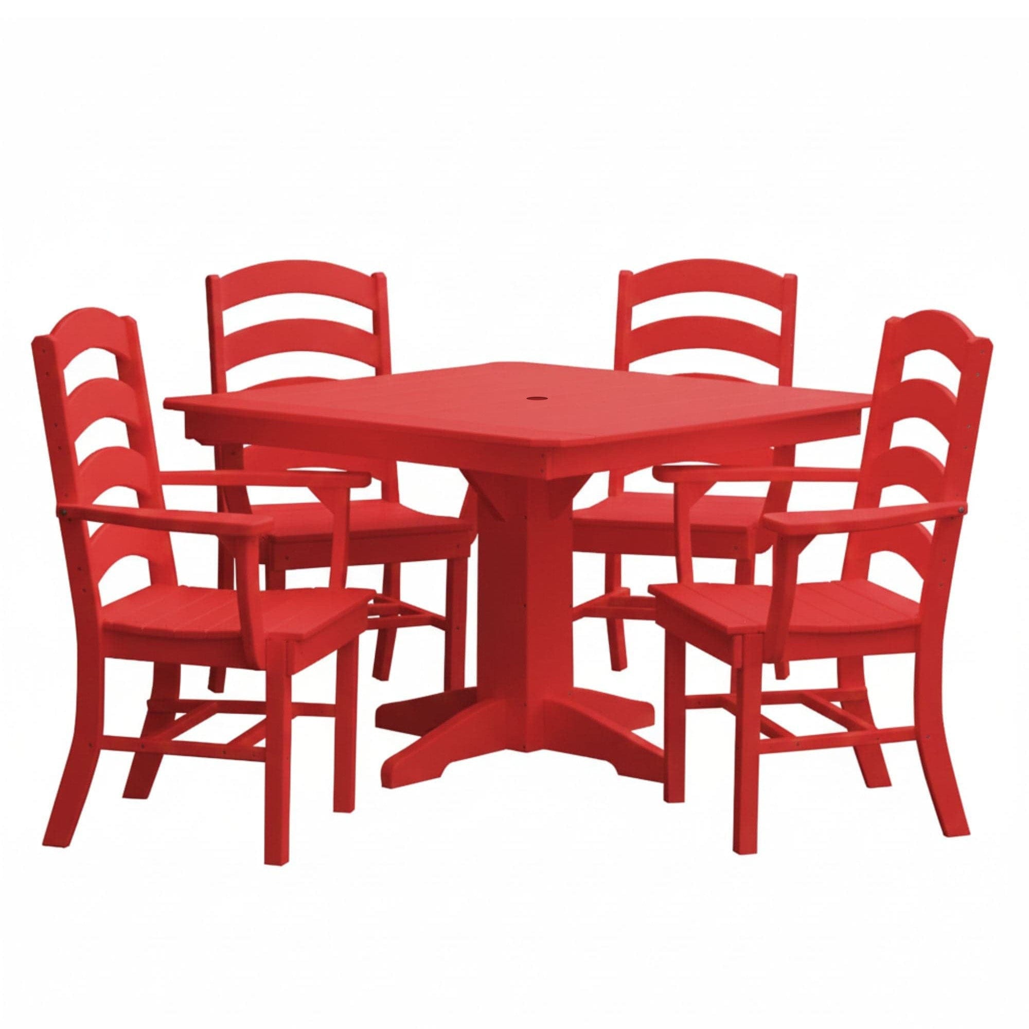 Keystone Amish Co. Josie 5-Piece Square Poly Outdoor Dining Set