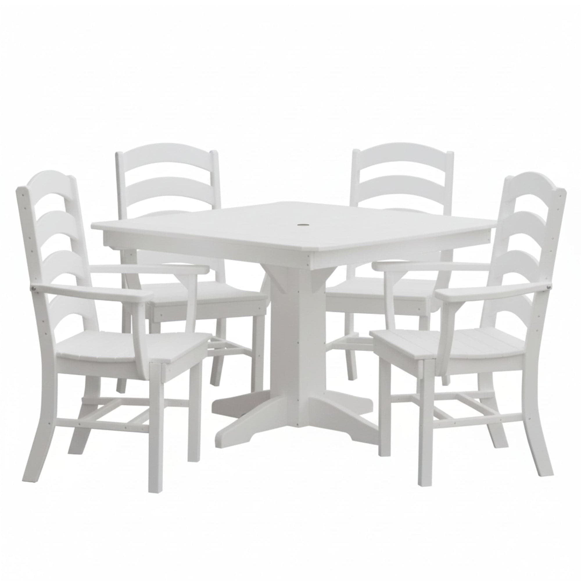 Keystone Amish Co. Josie 5-Piece Square Poly Outdoor Dining Set