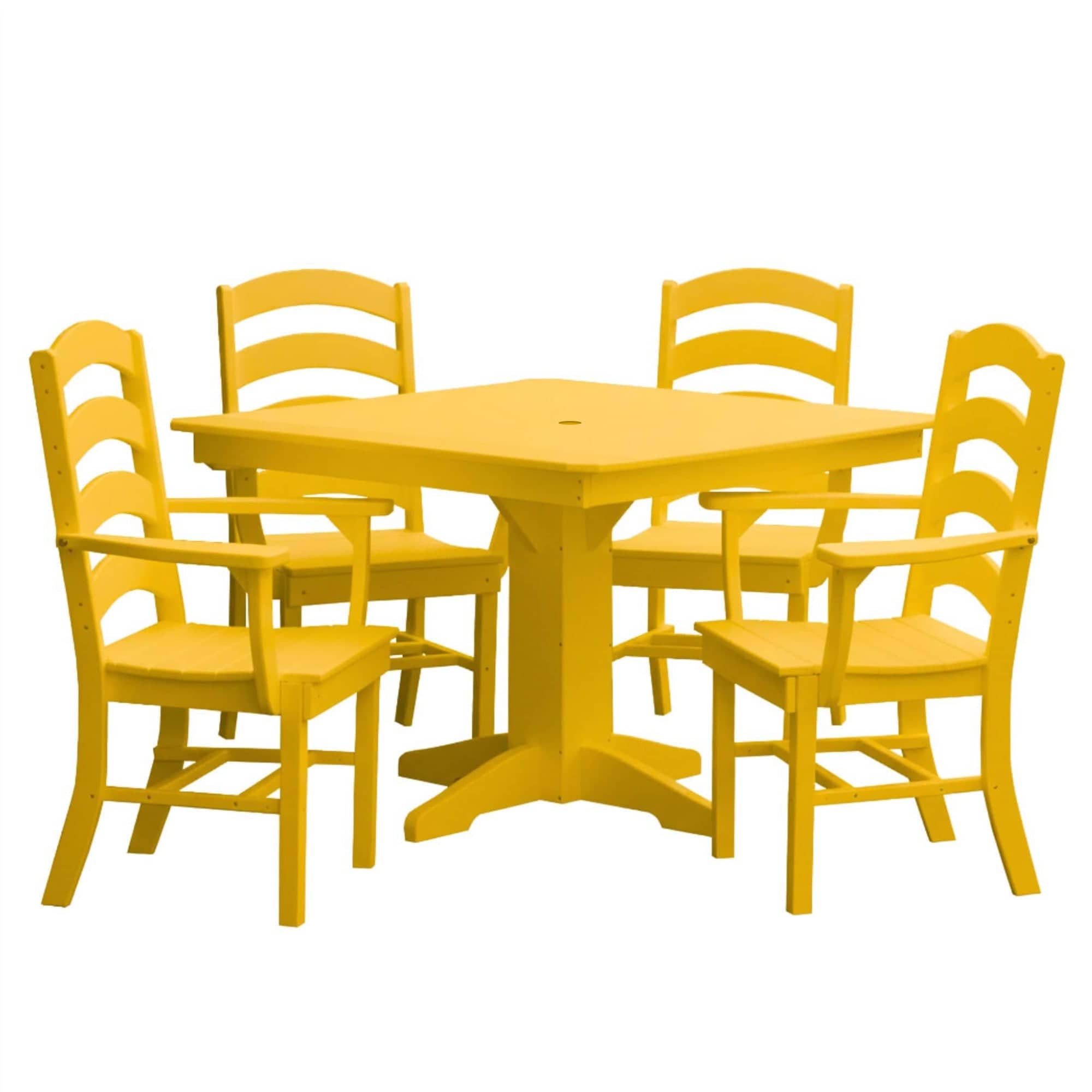 Keystone Amish Co. Josie 5-Piece Square Poly Outdoor Dining Set