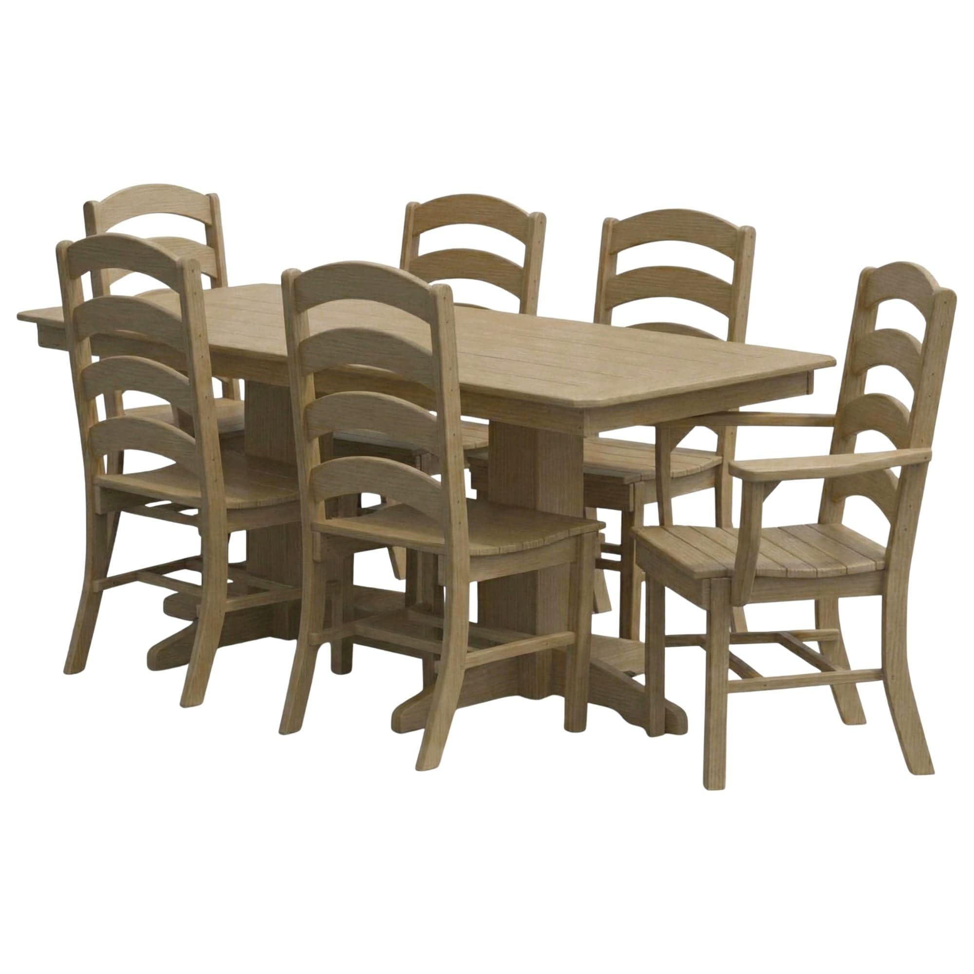 Keystone Amish Co. Josie 7-Piece Poly Lumber Outdoor Dining Set