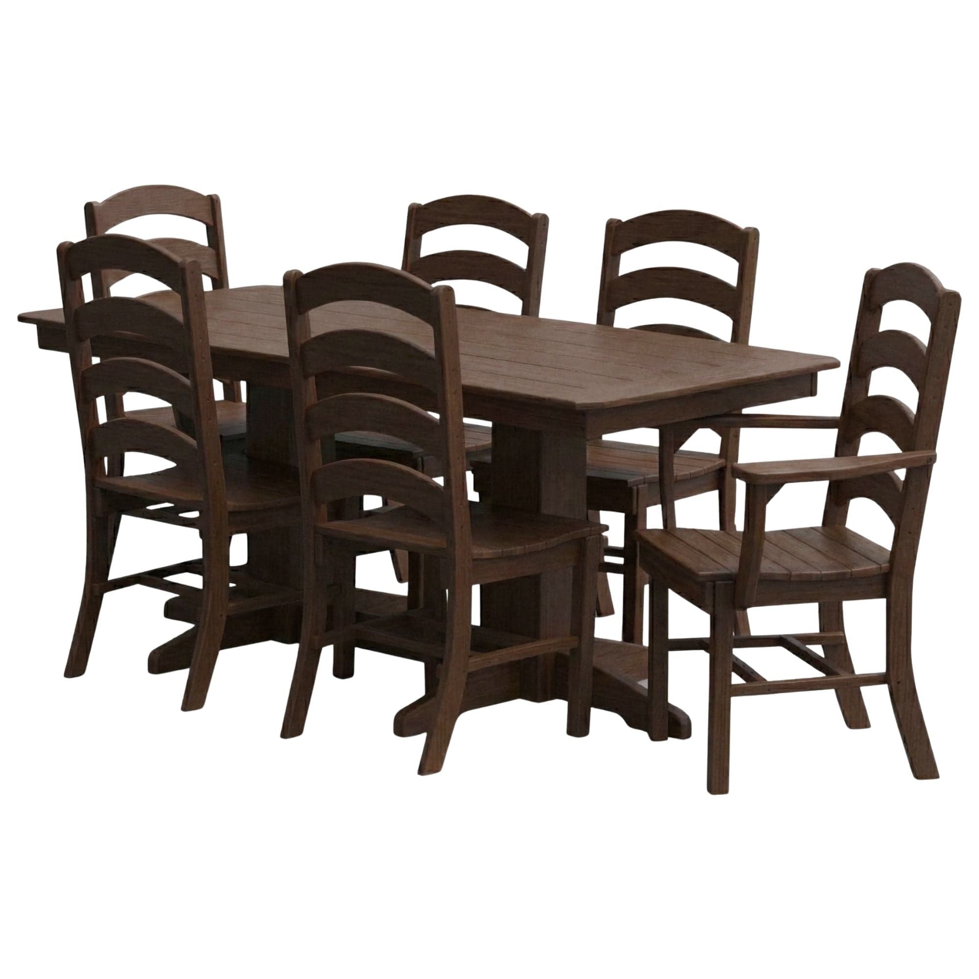 Keystone Amish Co. Josie 7-Piece Poly Lumber Outdoor Dining Set