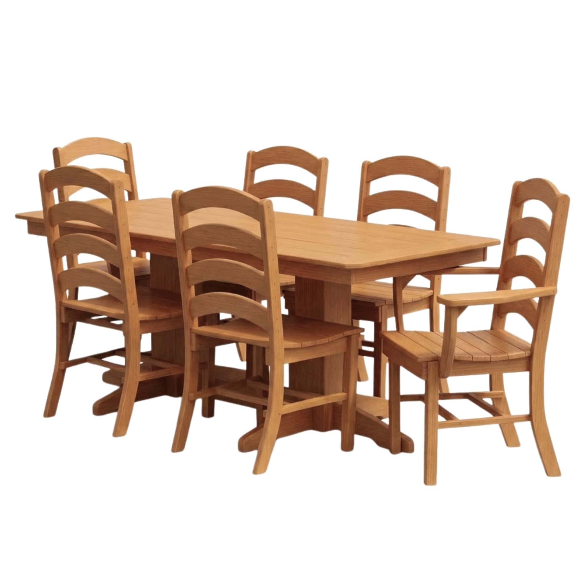 Keystone Amish Co. Josie 7-Piece Poly Lumber Outdoor Dining Set