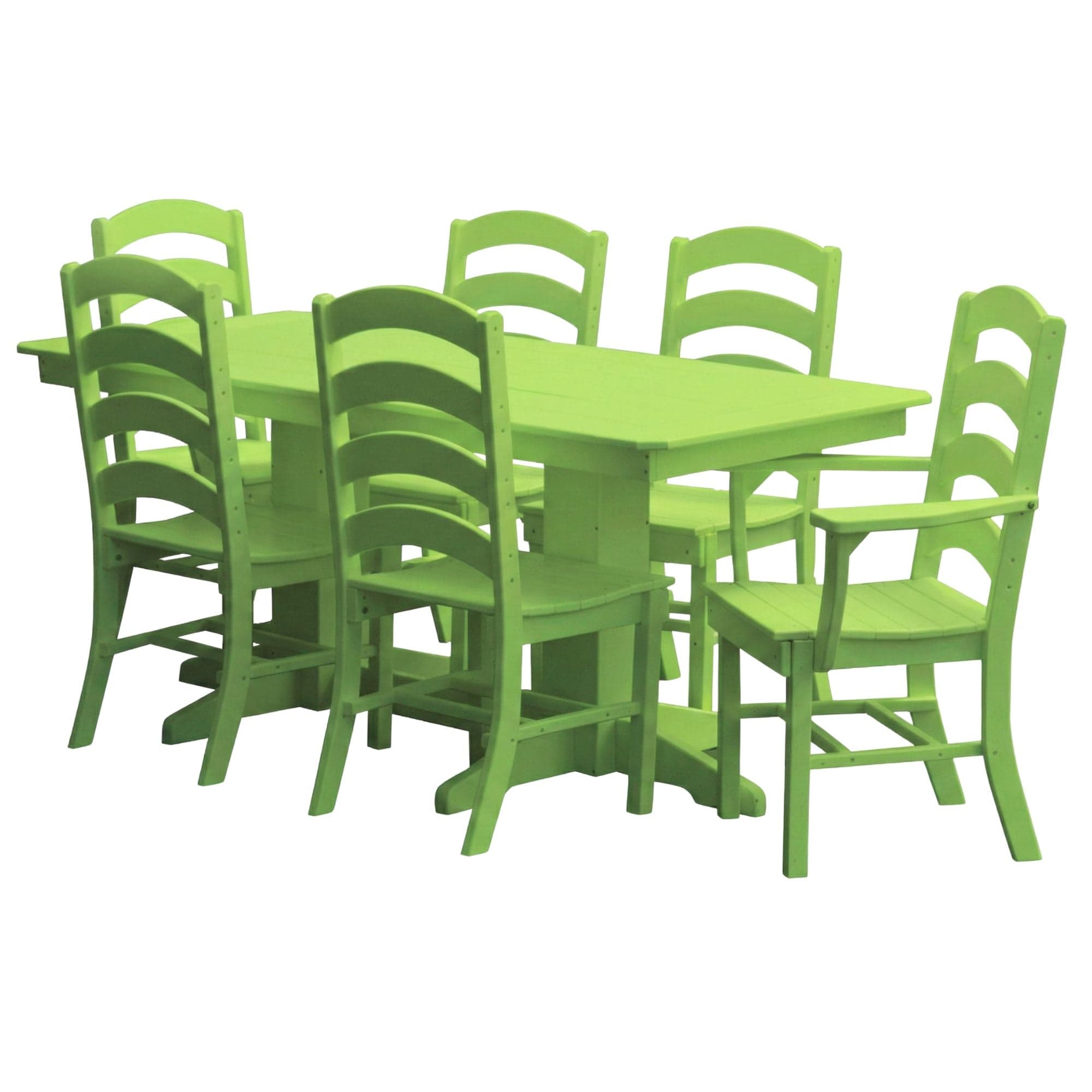 Keystone Amish Co. Josie 7-Piece Poly Lumber Outdoor Dining Set