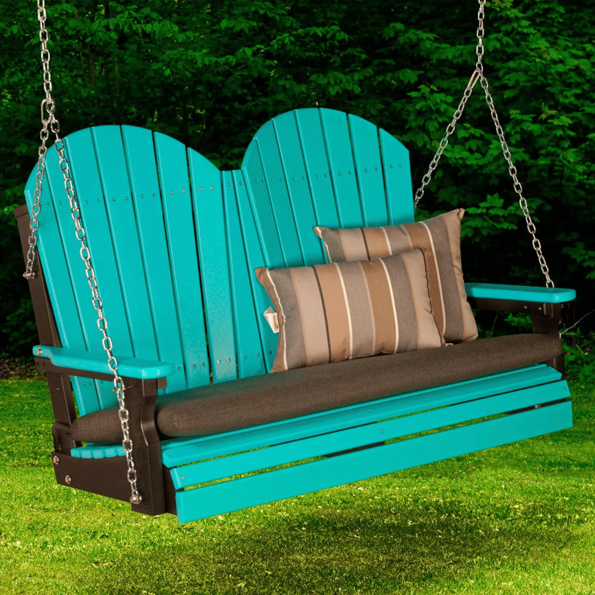 LuxCraft Adirondack 4-Foot Poly Composite Porch Swing