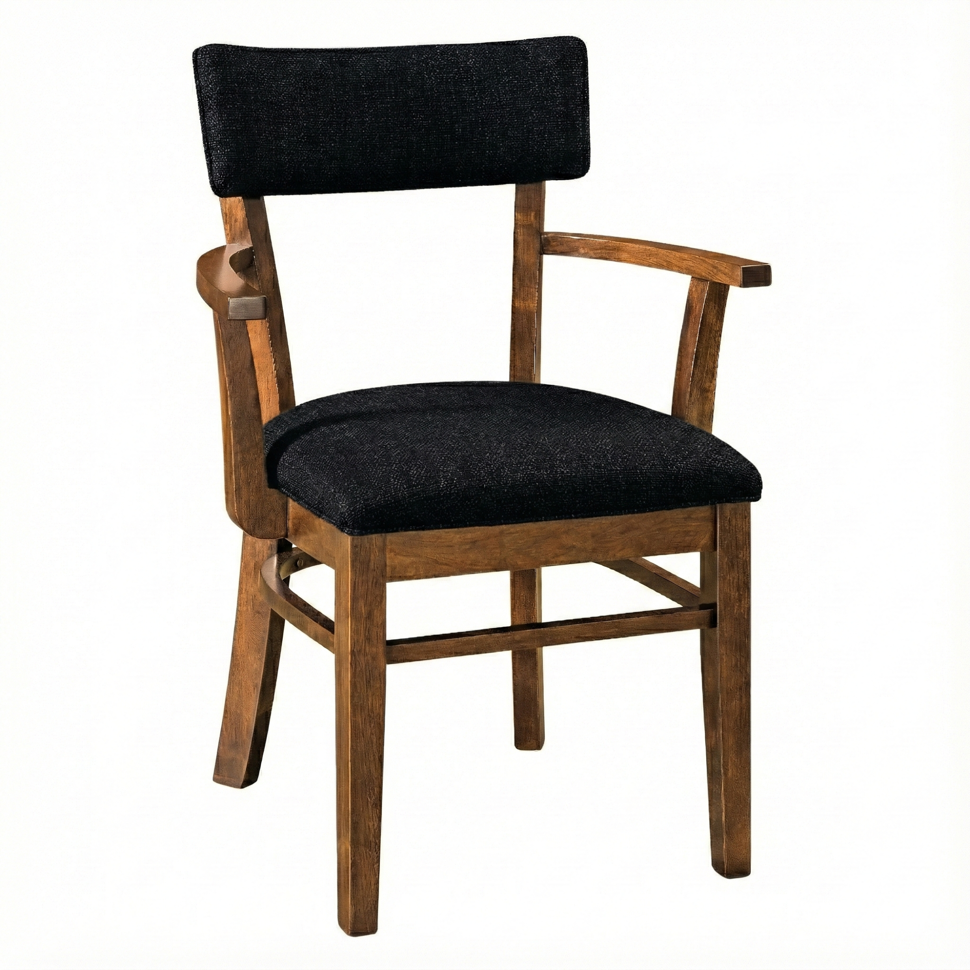 Miller Chair in Sealy Stain with Black Fabric