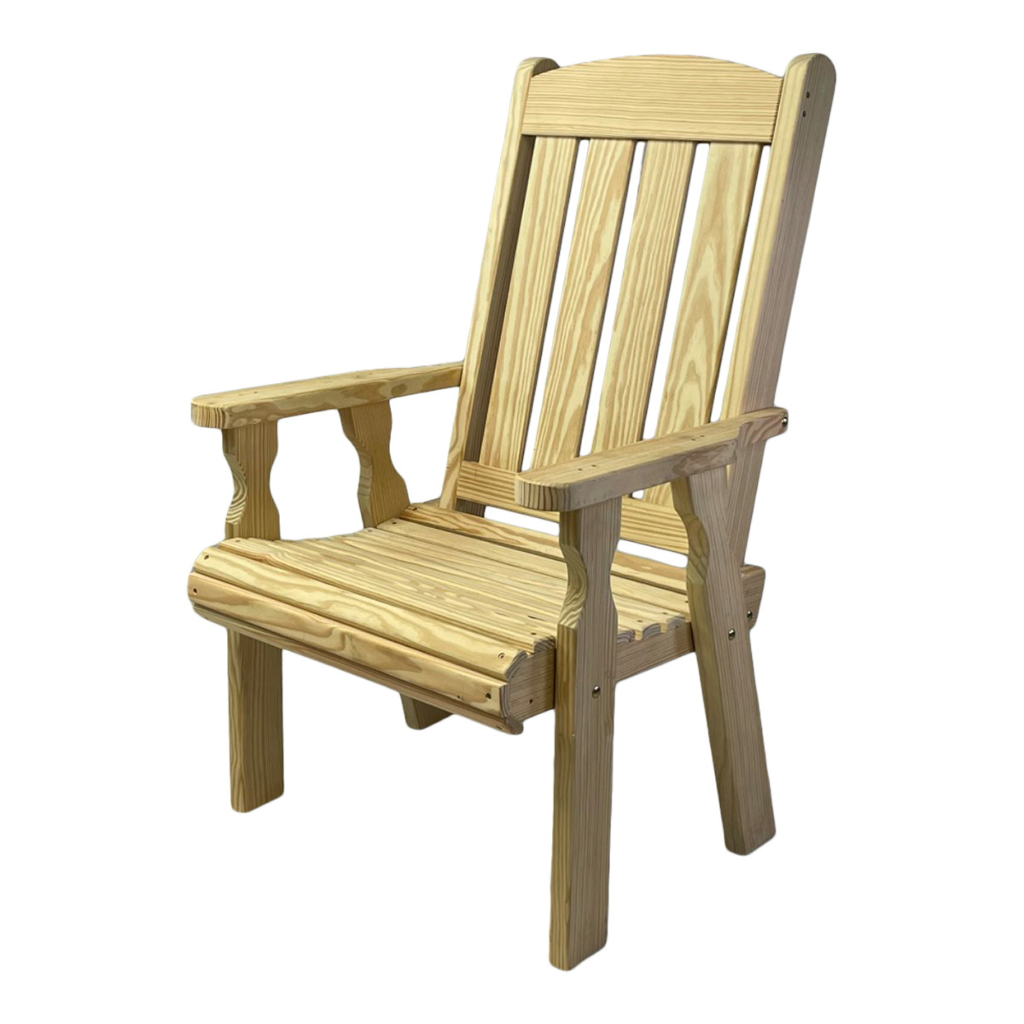 Amish Casual Heavy Duty 600 Lb High Back Mission Treated Patio Chair