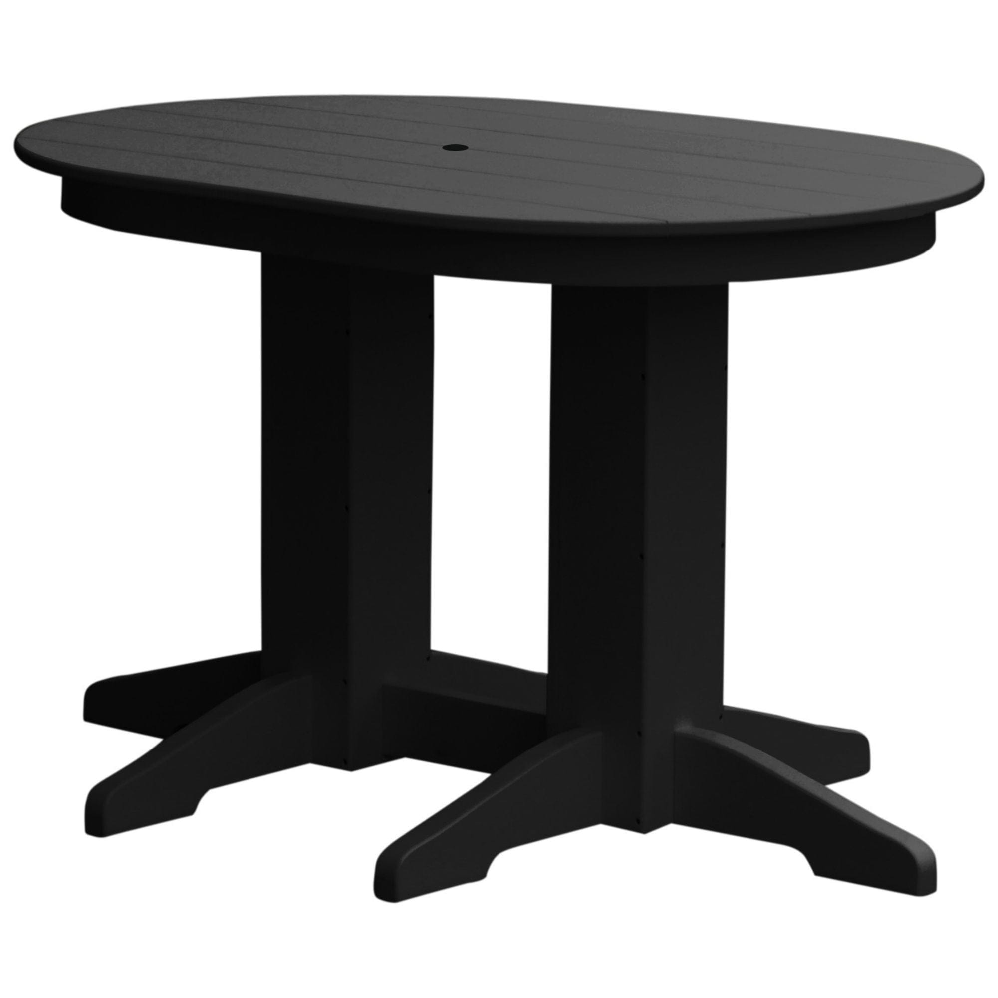 Keystone Amish Co. Poly Composite Oval Outdoor Counter Height Table