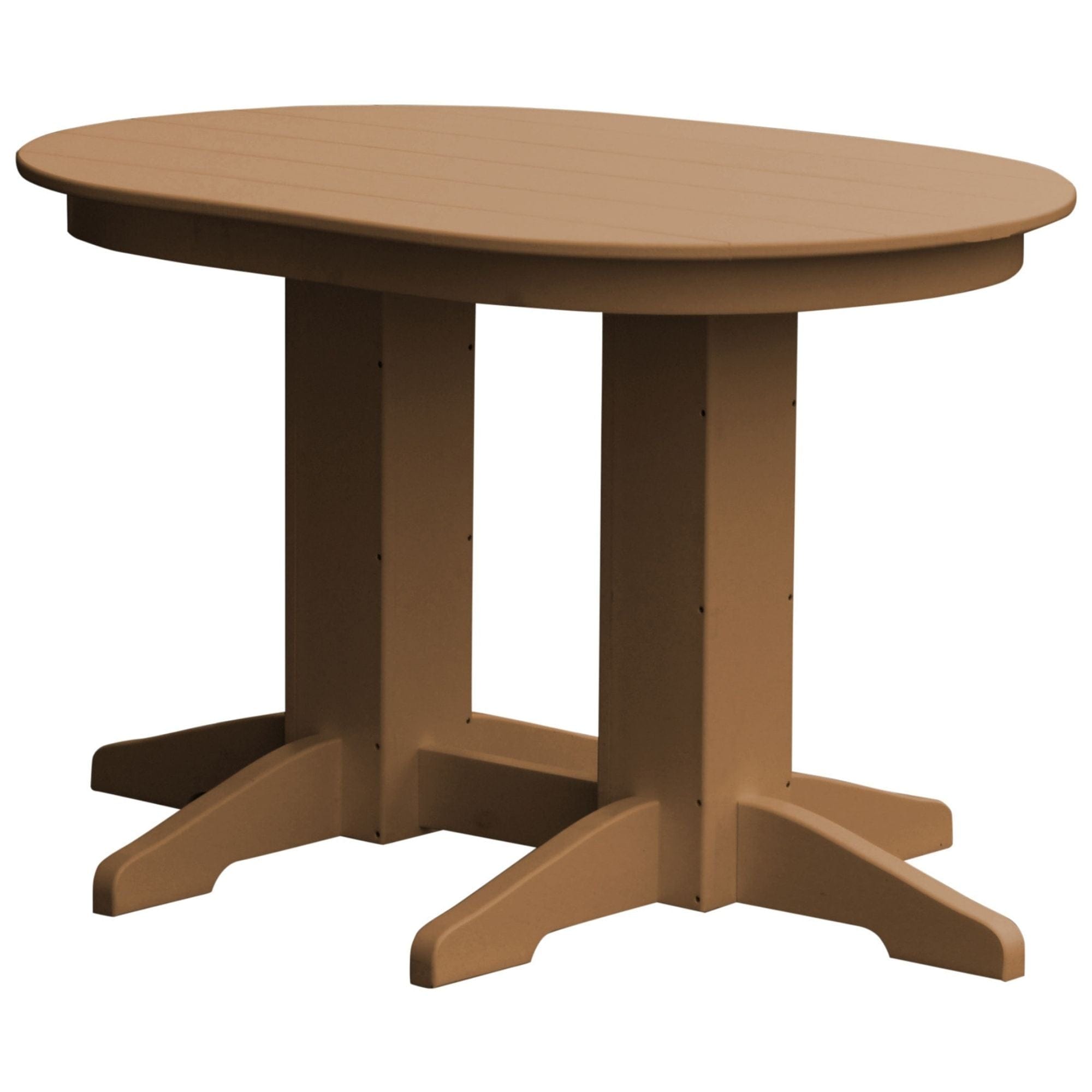 Keystone Amish Co. Poly Composite Oval Outdoor Counter Height Table