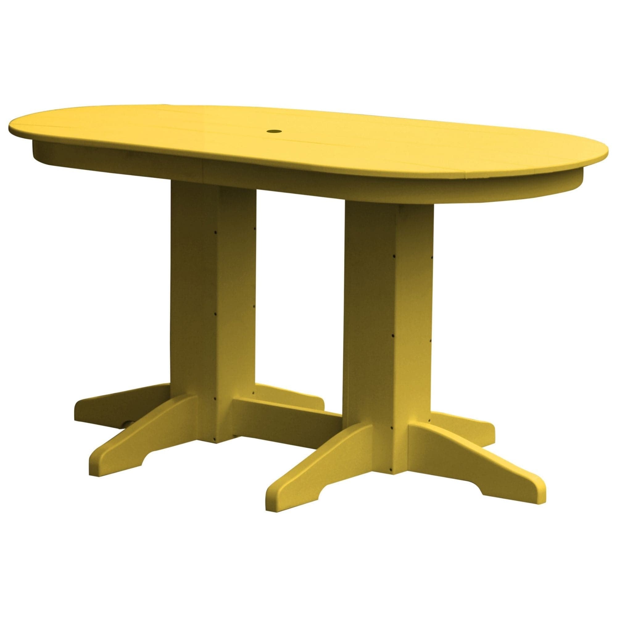 Keystone Amish Co. Poly Composite Oval Outdoor Counter Height Table