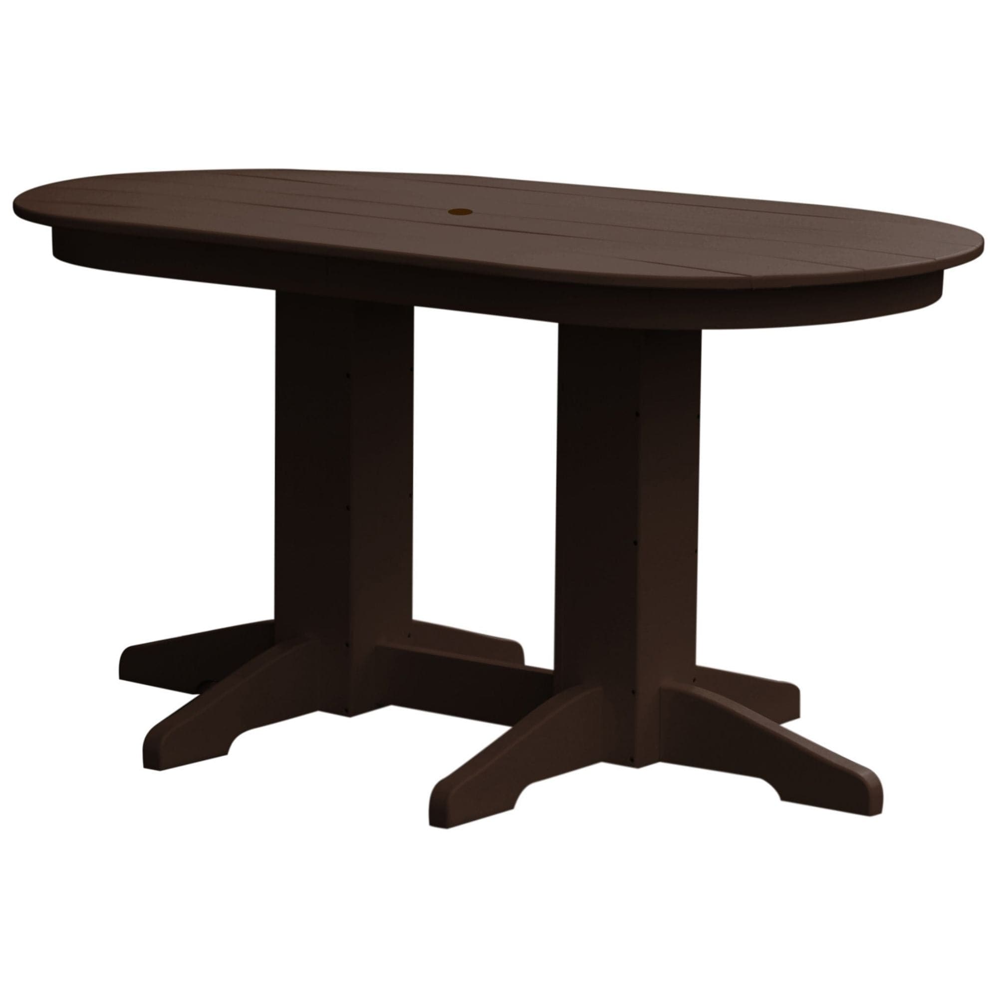 Keystone Amish Co. Poly Composite Oval Outdoor Counter Height Table