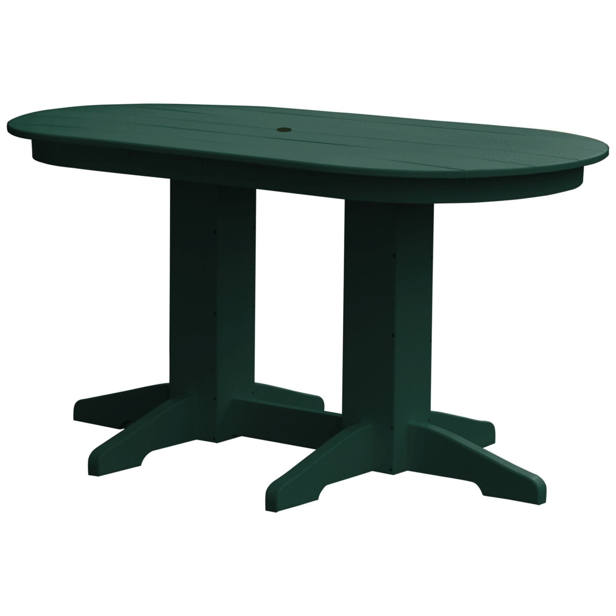Keystone Amish Co. Poly Composite Oval Outdoor Counter Height Table