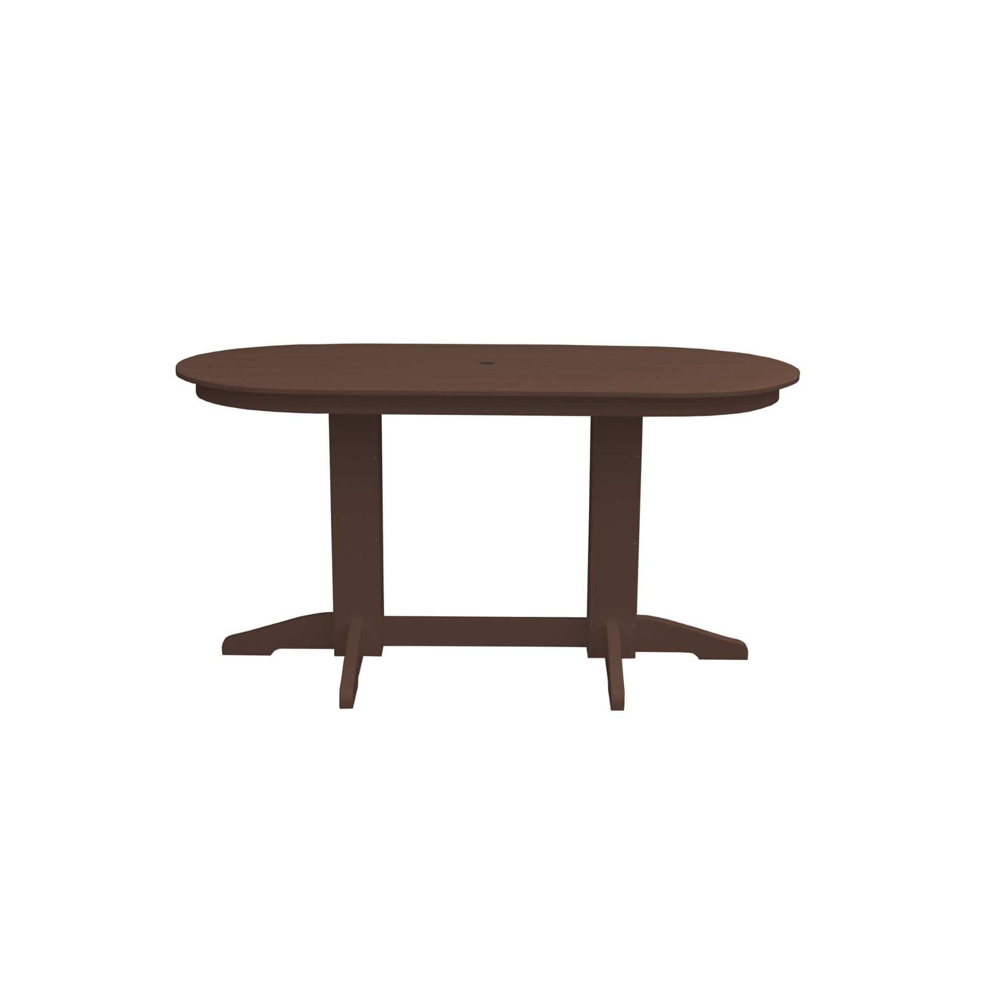 Keystone Amish Co. Poly Composite Oval Outdoor Counter Height Table