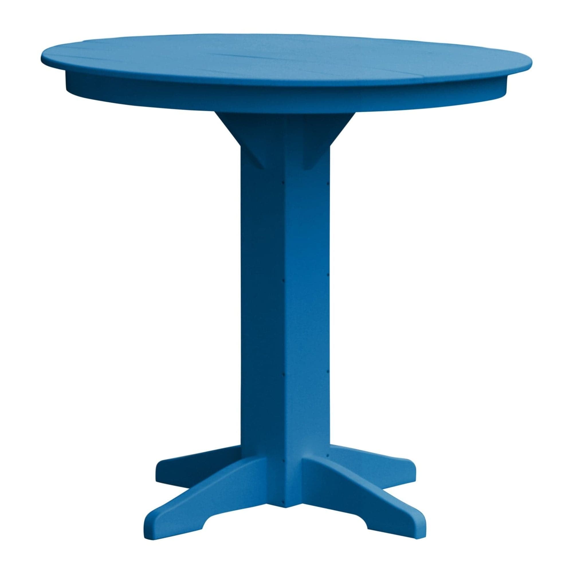 Keystone Amish Co. Poly Composite Round Outdoor Bar Height Table