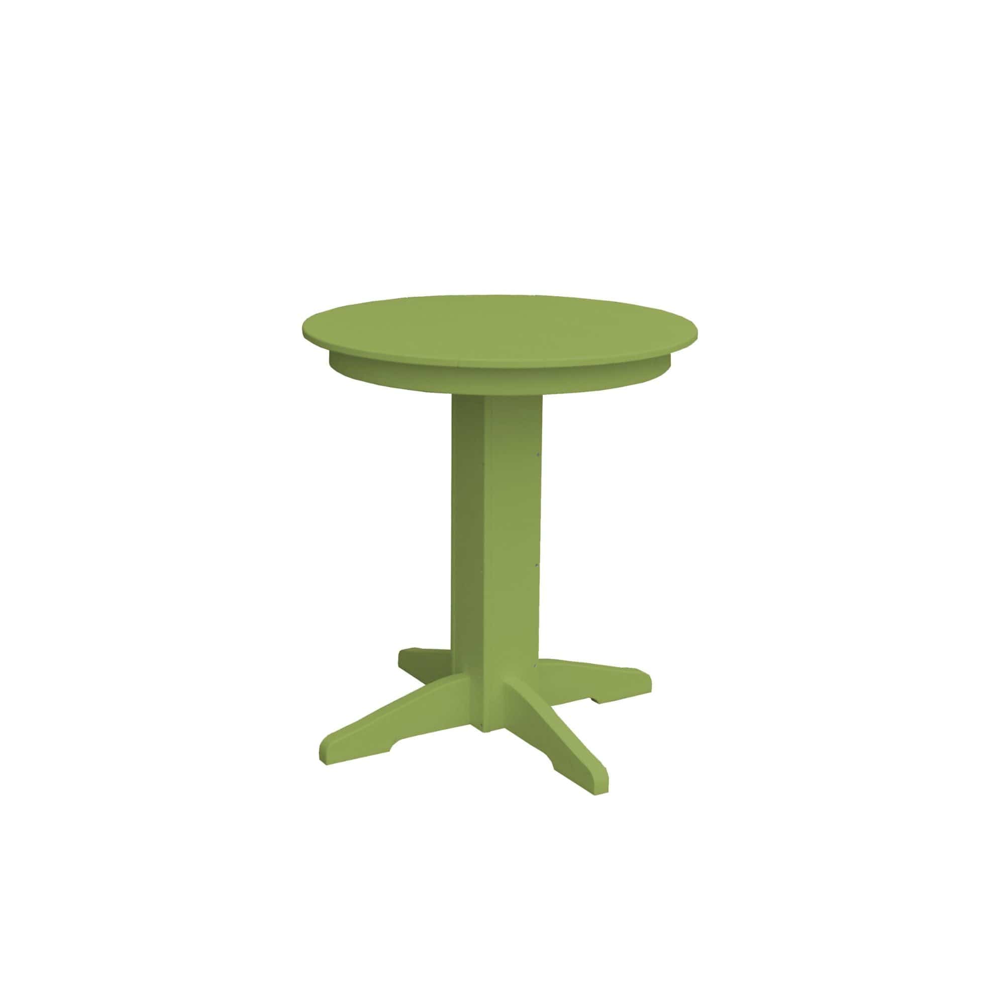 Keystone Amish Co. Round Poly Lumber Counter Height Table