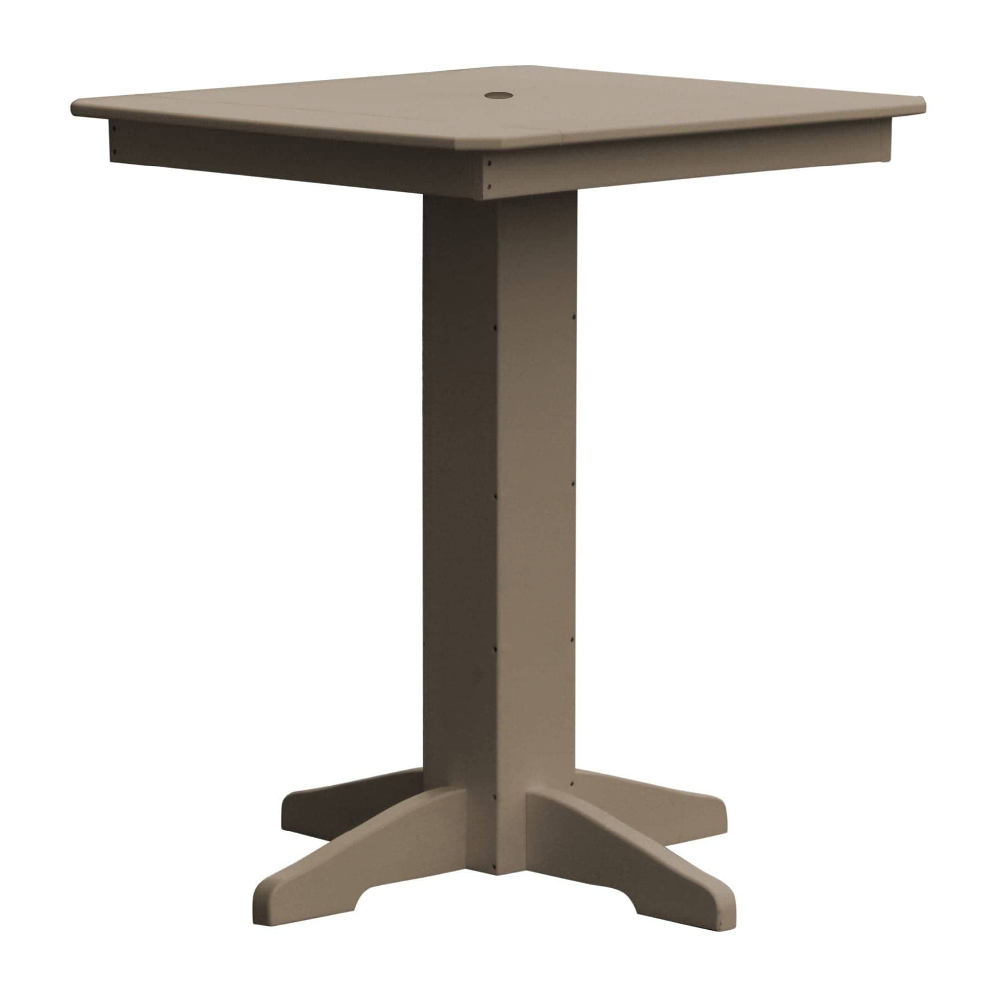 Keystone Amish Co. Square Poly Outdoor Bar Height Table