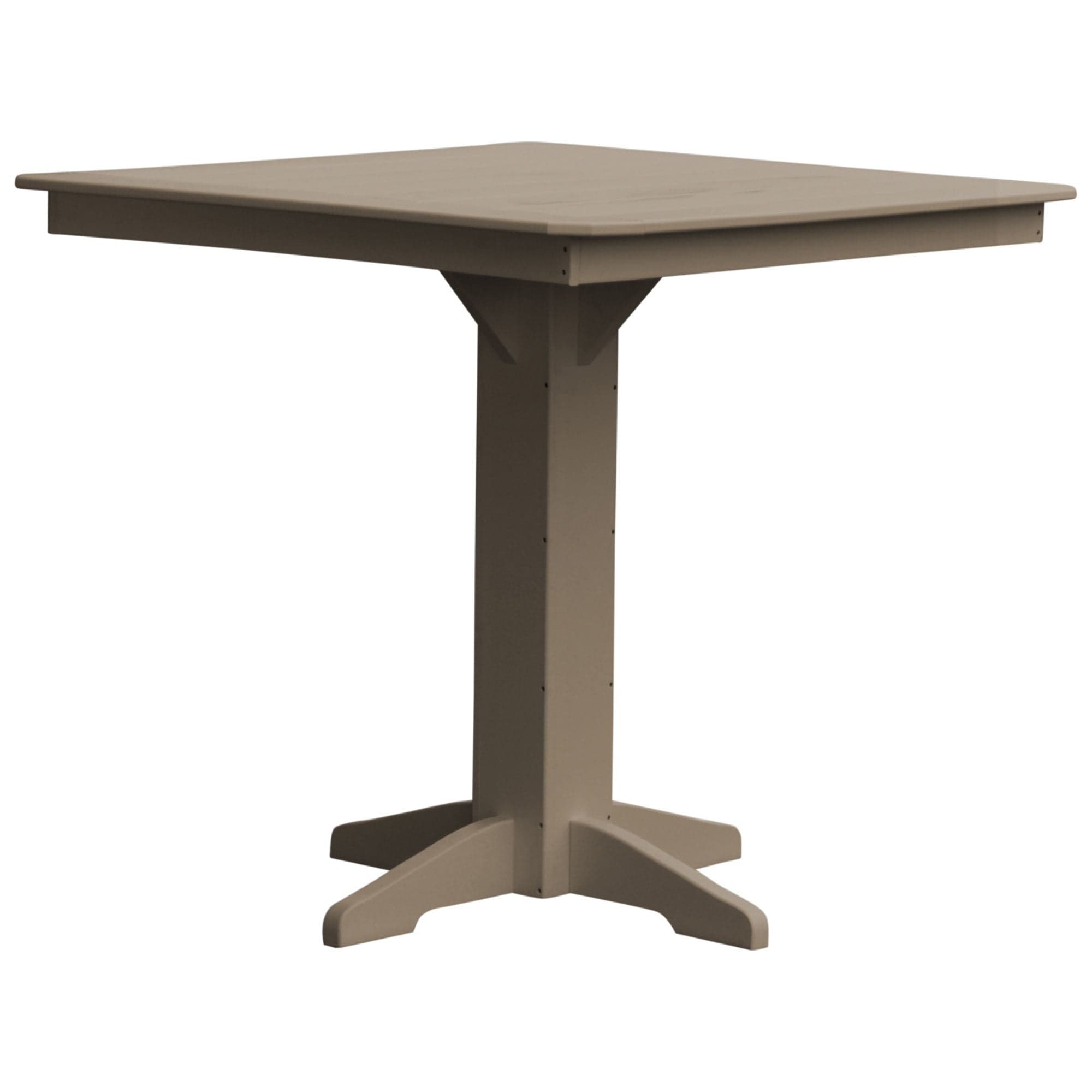 Keystone Amish Co. Square Poly Outdoor Bar Height Table