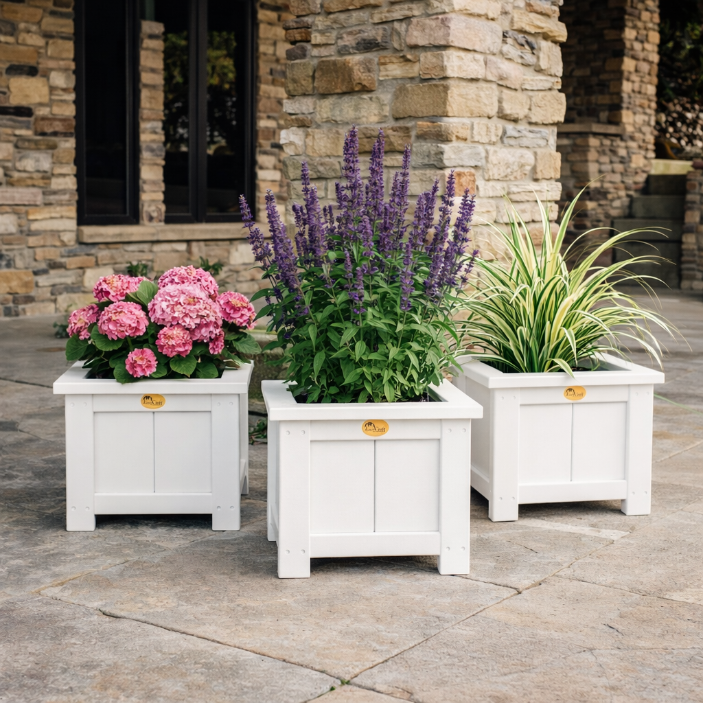 LuxCraft Square Poly Lumber Planter