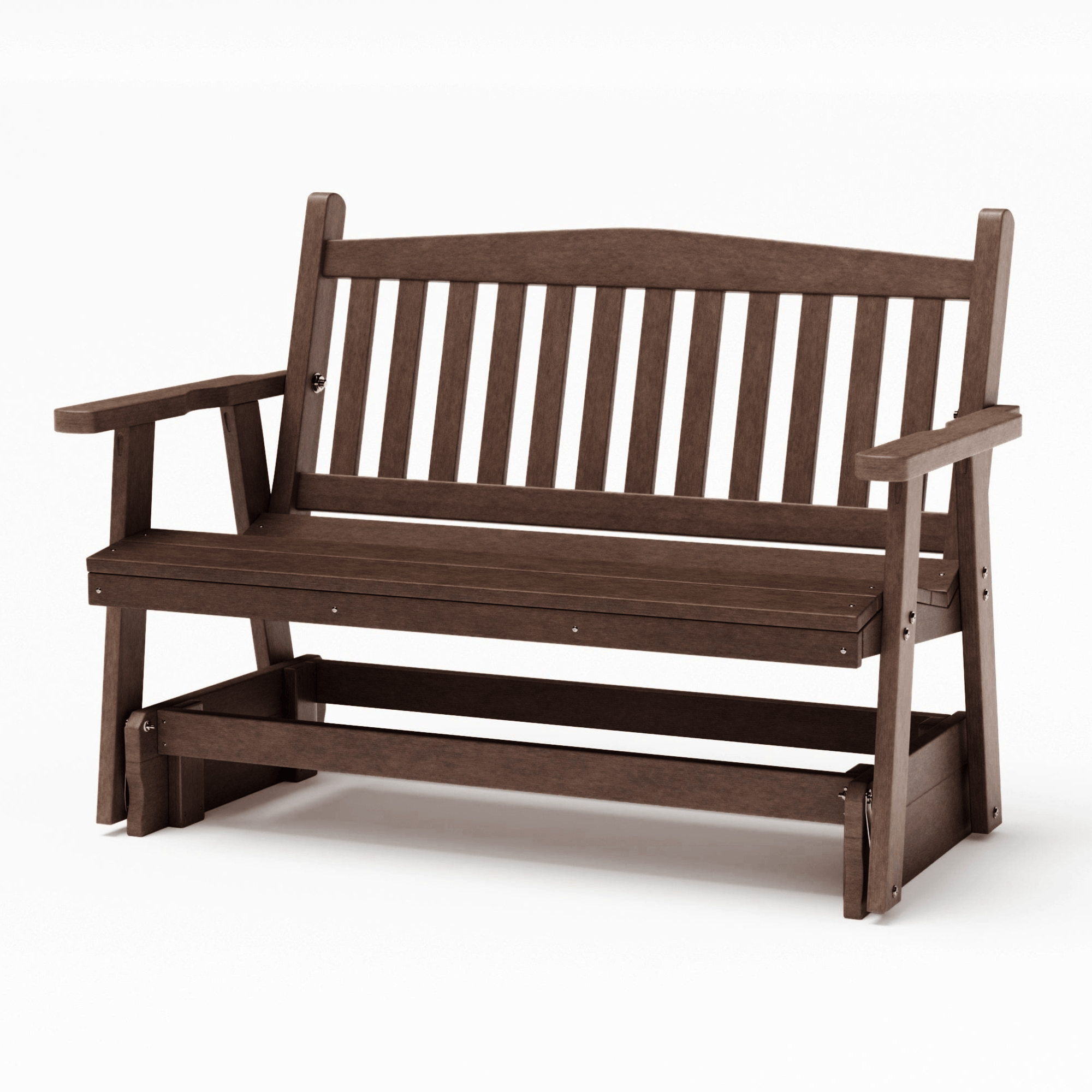 SimplyPoly Amish Made Mission Recycled Plastic Porch Glider
