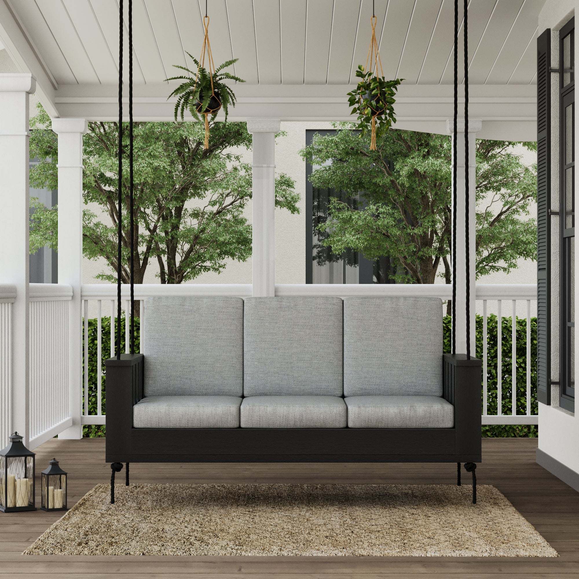 Amish Casual Rockford Daybed Swing Package with Included Cushions