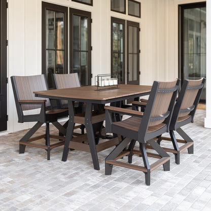 Berlin Gardens Mayhew Outdoor Poly Lumber Chat Swivel Counter Height Chair