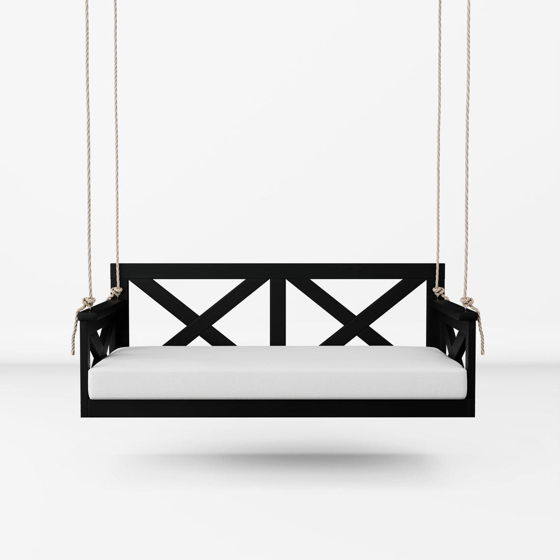 Amish Casual The Bradford Twin Swing Bed, Tricorn Black