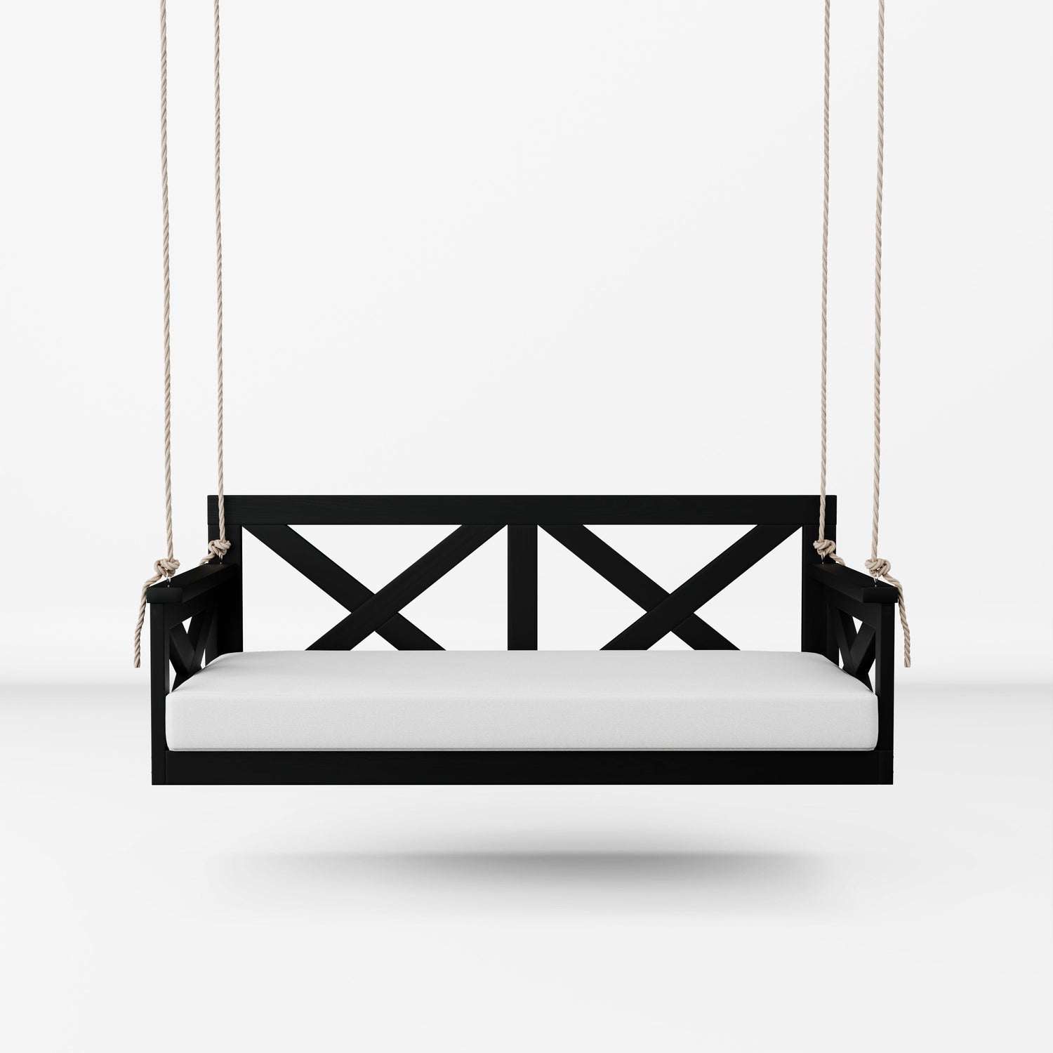 Amish Casual The Bradford Twin Swing Bed, Tricorn Black
