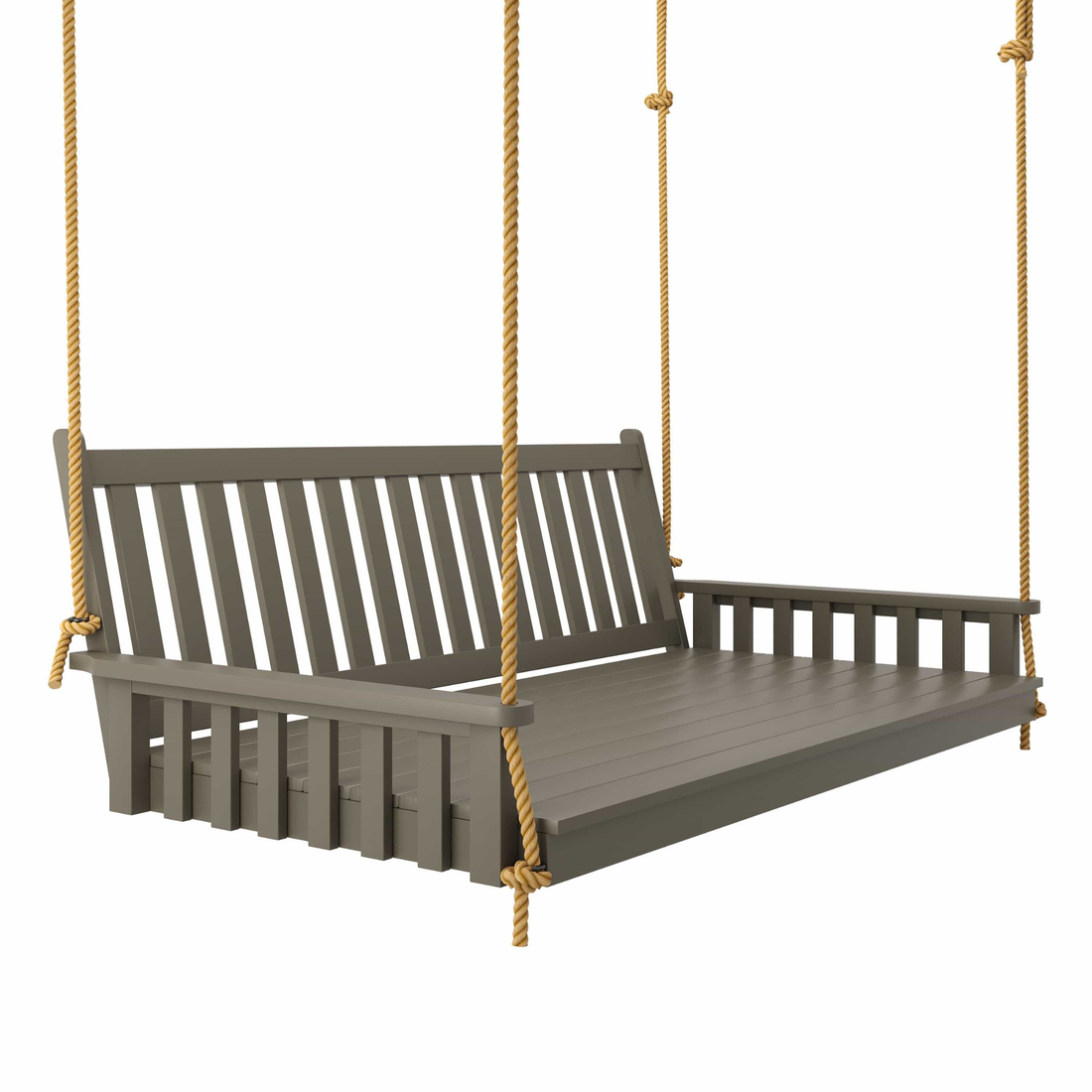 Keystone Amish Co. Twin Franklin Porch Swing Bed, Olive Grey Paint