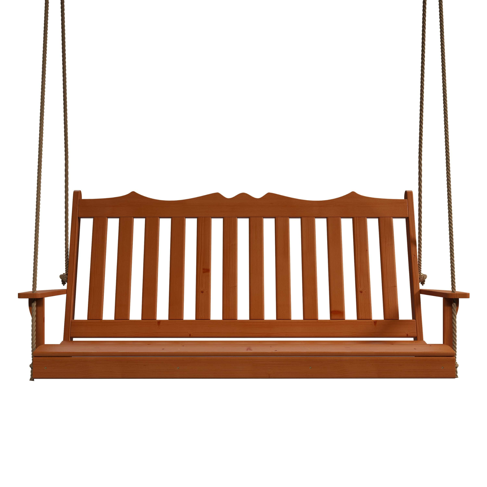 Keystone Amish Co. 4 Foot York Porch Swing, Cedar Stain
