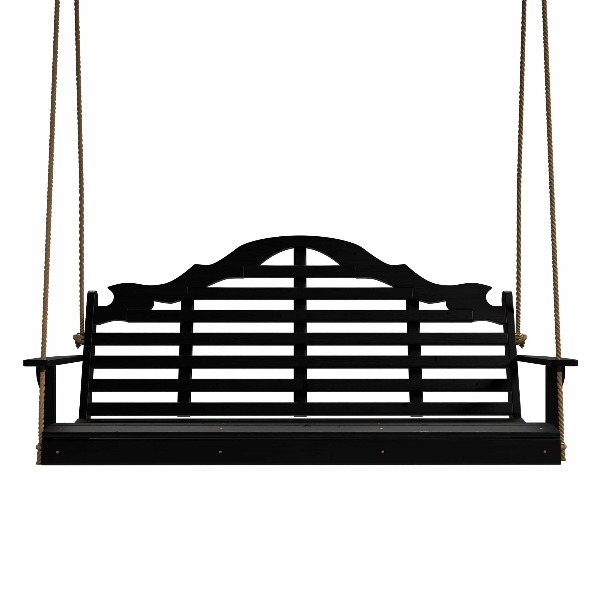 Keystone Amish Co. 4 Foot Milan Porch Swing, Black