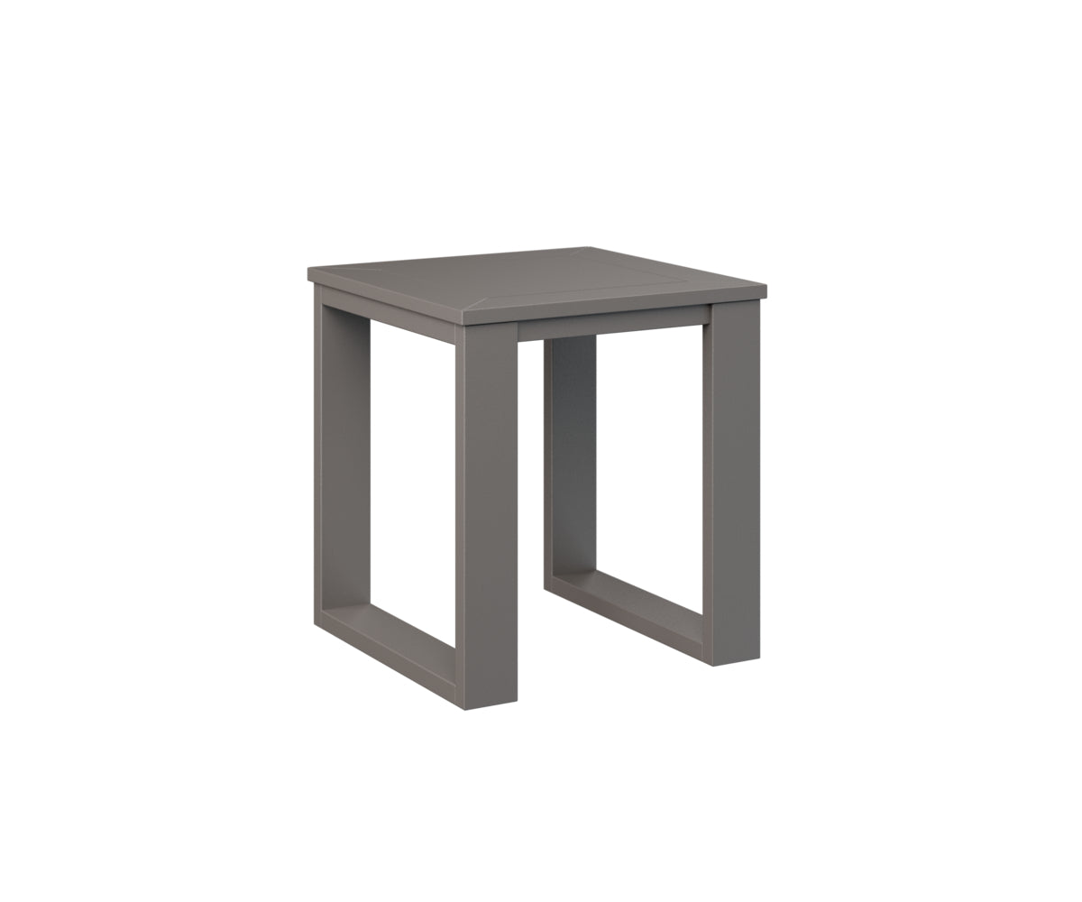Berlin Gardens Nordic Outdoor Poly Lumber Square End Table