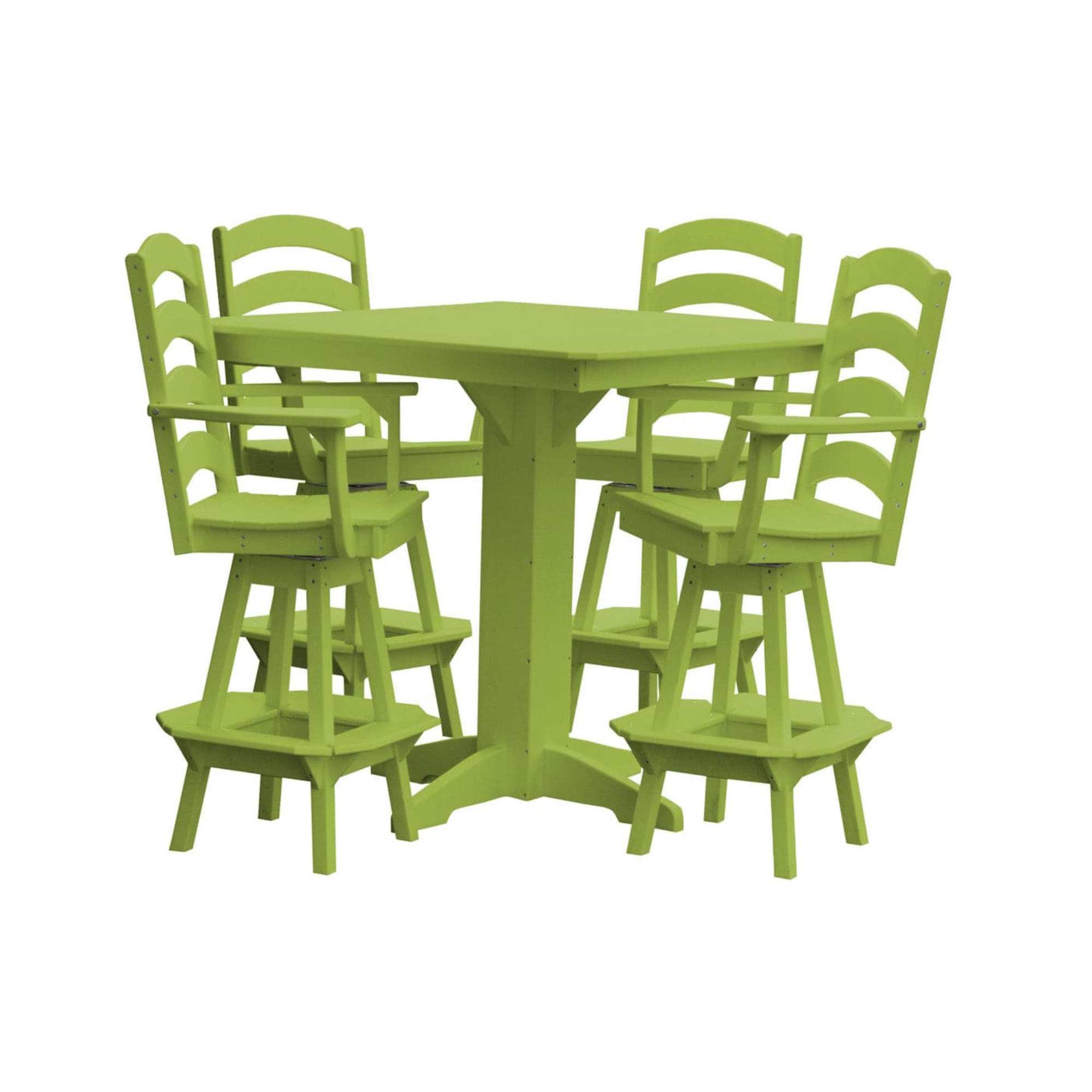 Keystone Amish Co. Josie 5-Piece Poly Outdoor Bar Dining Set