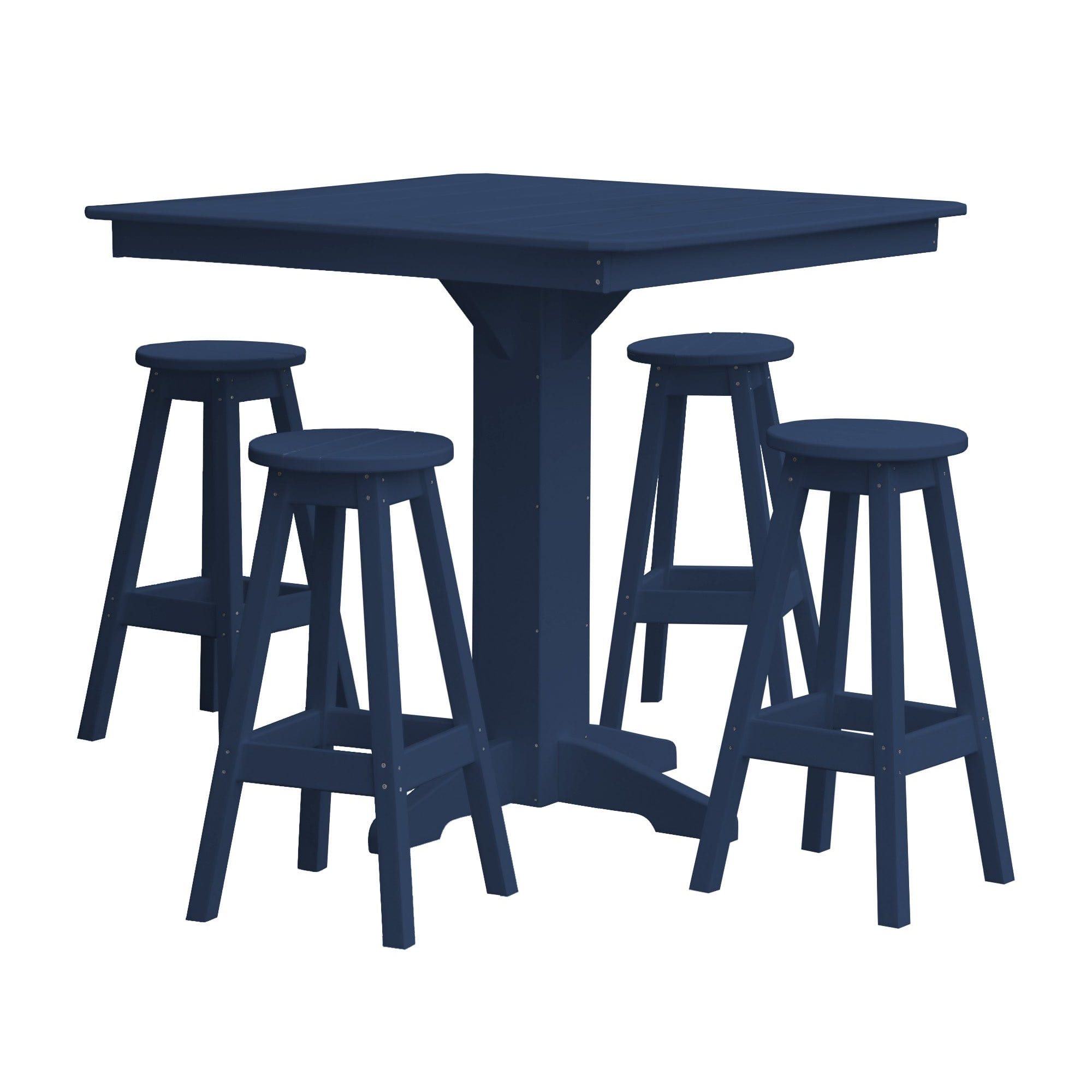 Keystone Amish Co. Sierra 5-Piece Poly Bar Stool Dining Set