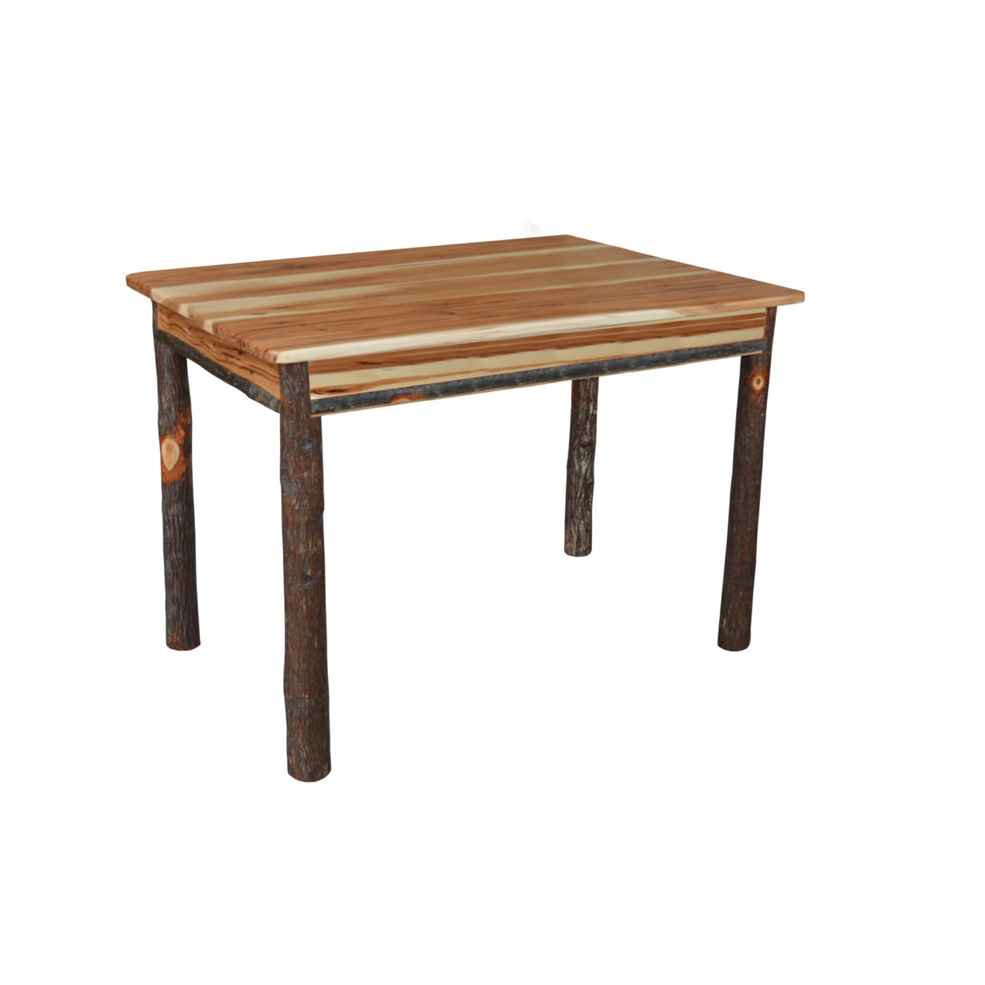 Keystone Amish Co. Hickory Rustic Wood Dining Table