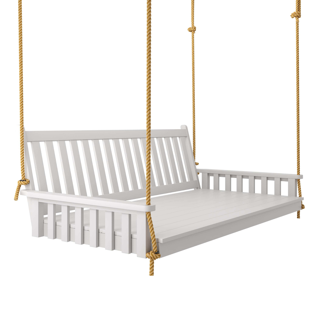 Keystone Amish Co. Twin Franklin Porch Swing Bed, White Paint