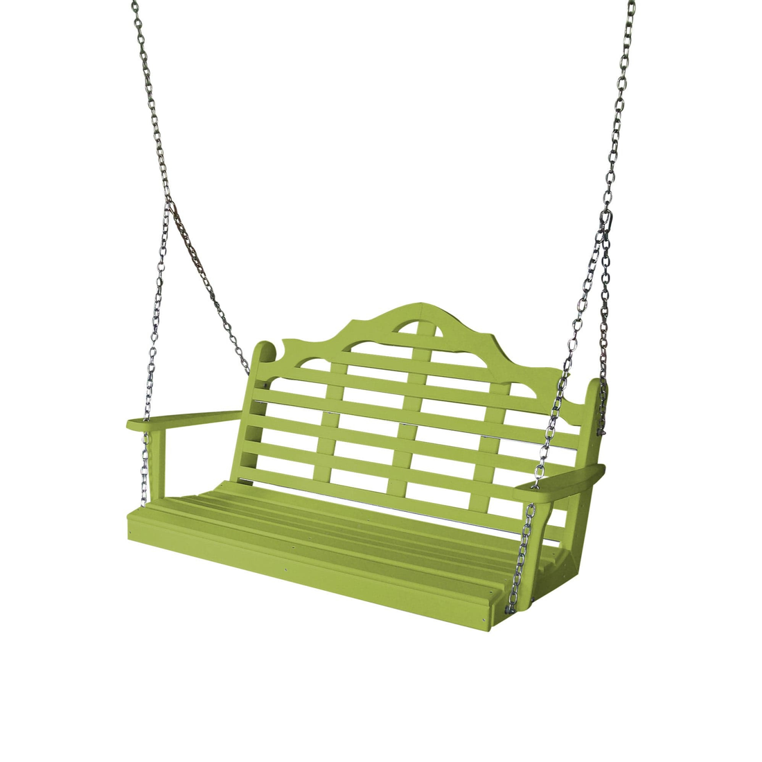 Keystone Amish Co. 5 Foot Milan Recycled Plastic Porch Swing, Tropical Lime