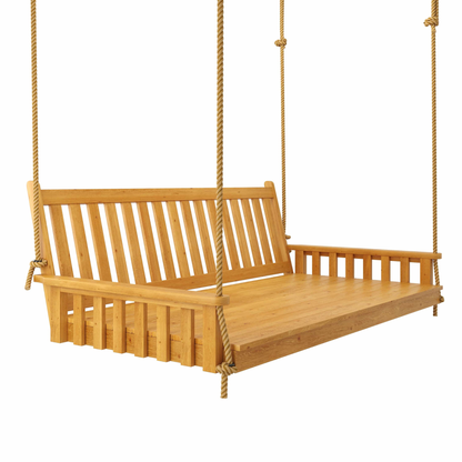 Keystone Amish Co. 4 Foot Franklin Red Cedar Swing Bed, Natural Stain