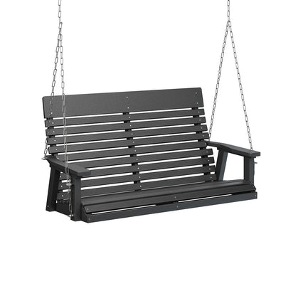 Berlin Gardens Casual Back Poly Lumber Double Swing with Stainless Steel Chains