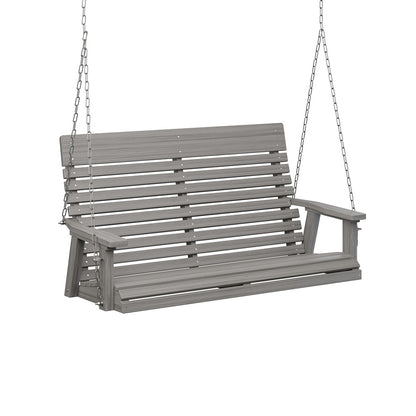 Berlin Gardens Casual Back Poly Lumber Double Swing with Stainless Steel Chains