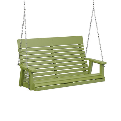 Berlin Gardens Casual Back Poly Lumber Double Swing with Stainless Steel Chains