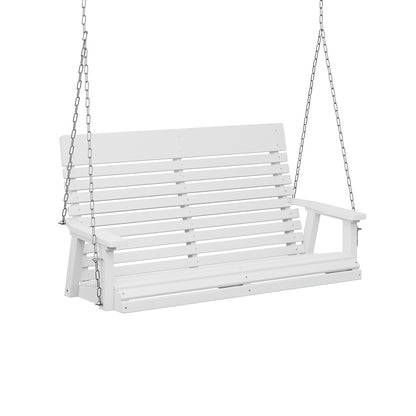 Berlin Gardens Casual Back Poly Lumber Double Swing with Stainless Steel Chains