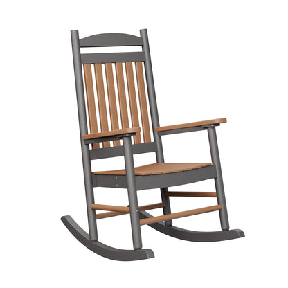 Berlin Gardens Casual Back Poly Lumber Porch Rocker