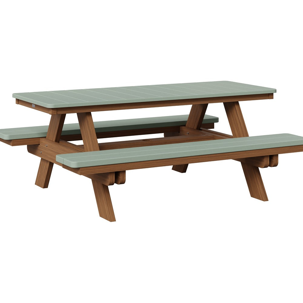 Berlin Gardens Rectangular Poly Lumber Picnic Table