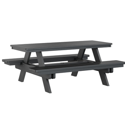 Berlin Gardens Rectangular Poly Lumber Picnic Table