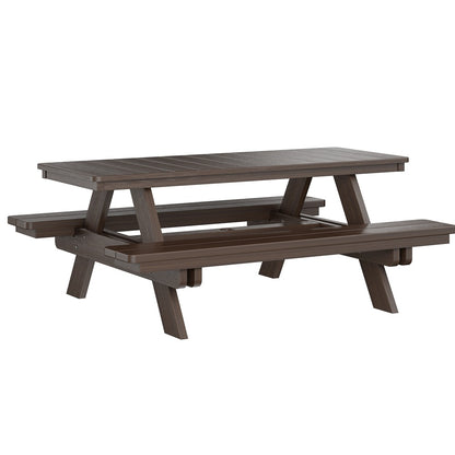 Berlin Gardens Rectangular Poly Lumber Picnic Table