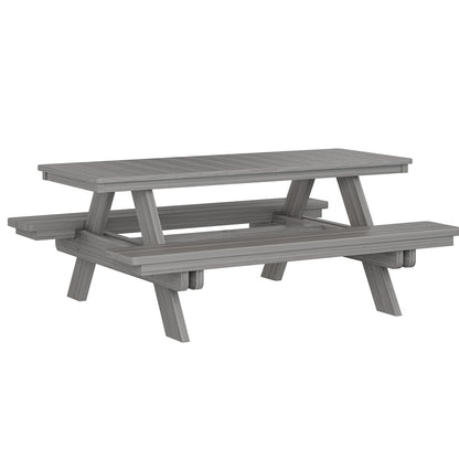 Berlin Gardens Rectangular Poly Lumber Picnic Table