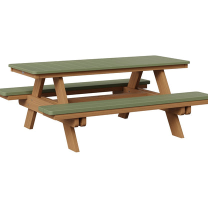 Berlin Gardens Rectangular Poly Lumber Picnic Table