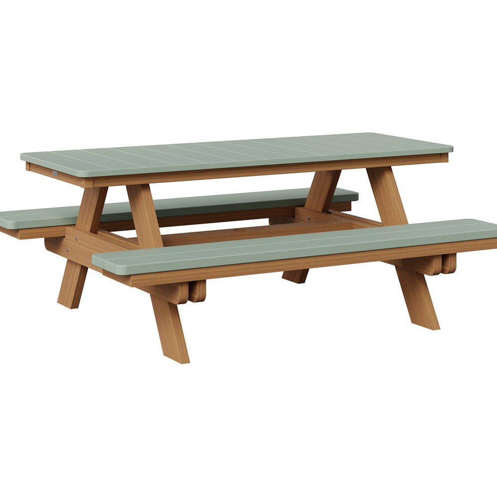 Berlin Gardens Rectangular Poly Lumber Picnic Table