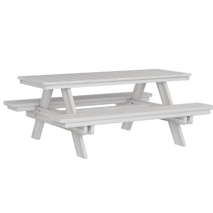 Berlin Gardens Rectangular Poly Lumber Picnic Table